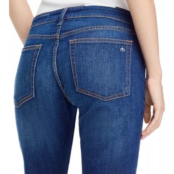 Rag & Bone Sz 28 Jeans Dre Stowe Low-Rise Slim Boyfriend Classic Preppy Office - Picture 4 of 8